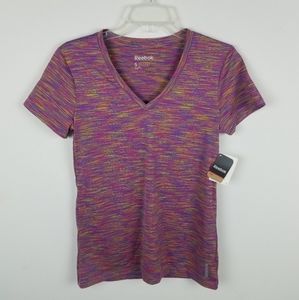 Reebok PlayDry V-Neck Tee Small NWT